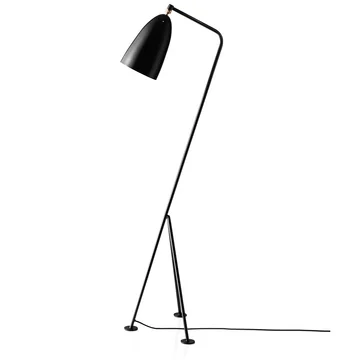 Black Gräshoppa Floor lamp GM1 from Gubi