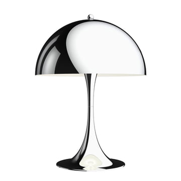 Panthella Table lamp 320, chrome from Louis Poulsen