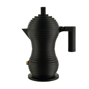 ALESSI Espresso Coffee Maker BB 9095/6 La cupola 10 oz 6 cups Matte Black