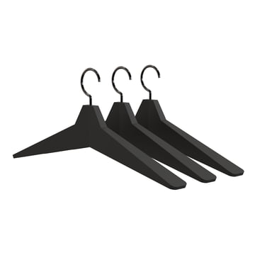 Black Coat Hanger: Set of 3
