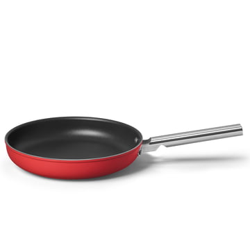 Smeg 9 Nonstick Casserole Pan, Red