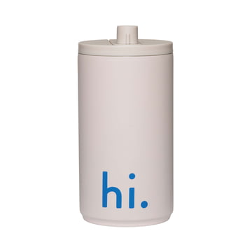 Design Letters - Hi Travel Drinking Straw Cup, 0.5 L, Beige