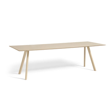 HAY CPH20 round table, 90 cm, lacquered walnut | Pre-used
