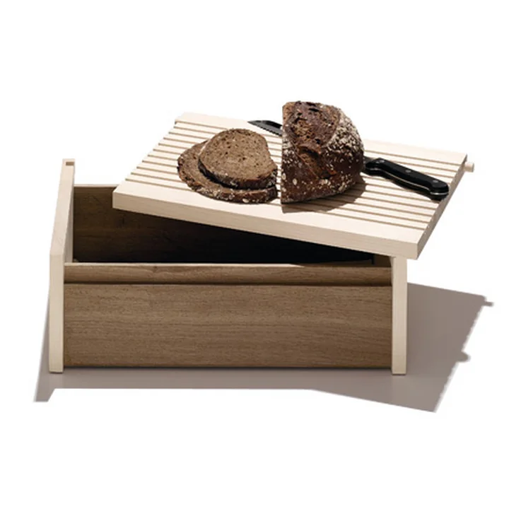 side by side - Bread box with cutting board