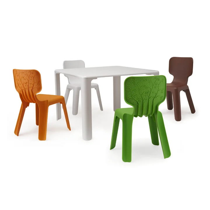 Alma children's chair and Linus table from Magis