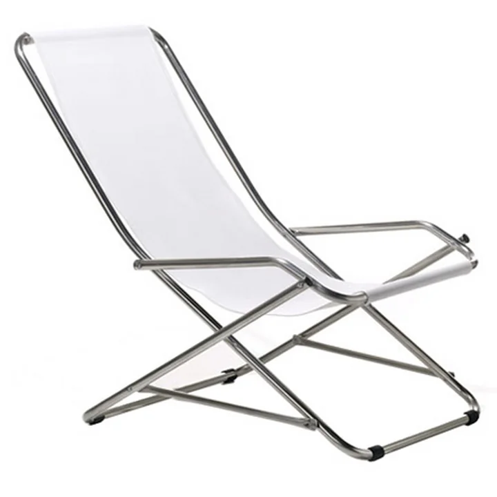 Alu Swing chair Dondolina in white from Fiam