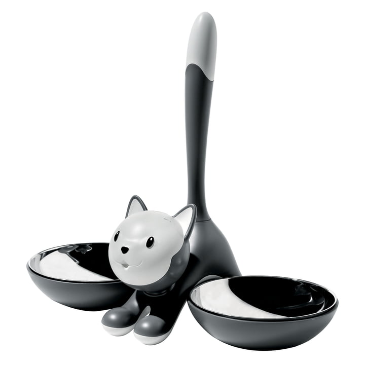 " Tigrito " Cat bowl, grey from A di Alessi