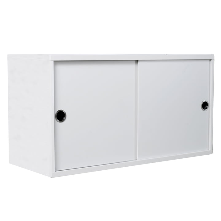 Wardrobe module with sliding doors 78 x 30 cm from String in white