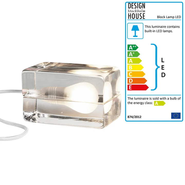 Design House Stockholm - Block Lamp, white