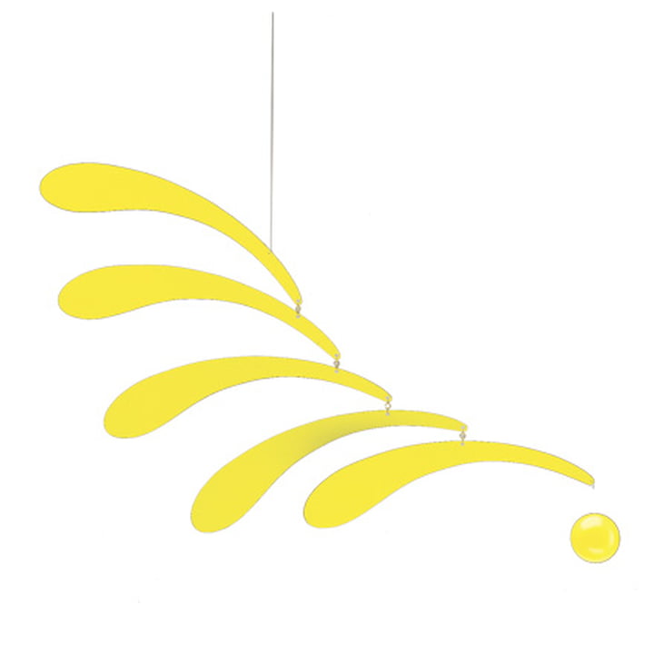 Flowing Rhythm Mobile, yellow from Flensted Mobiles
