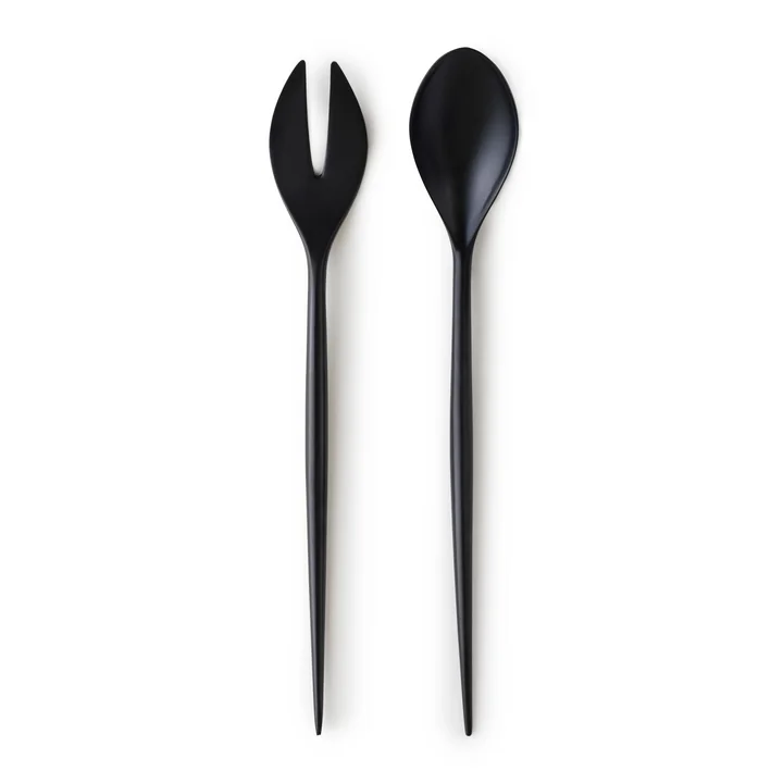 Normann Copenhagen - Krenit Salad Cutlery, black