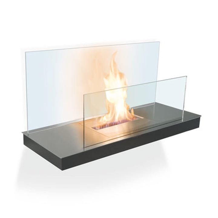 Wallflame II - Stainless steel/ glass, transparent