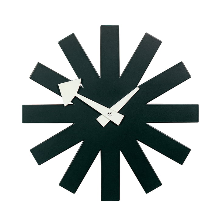 Asterisk Clock by Vitra in black