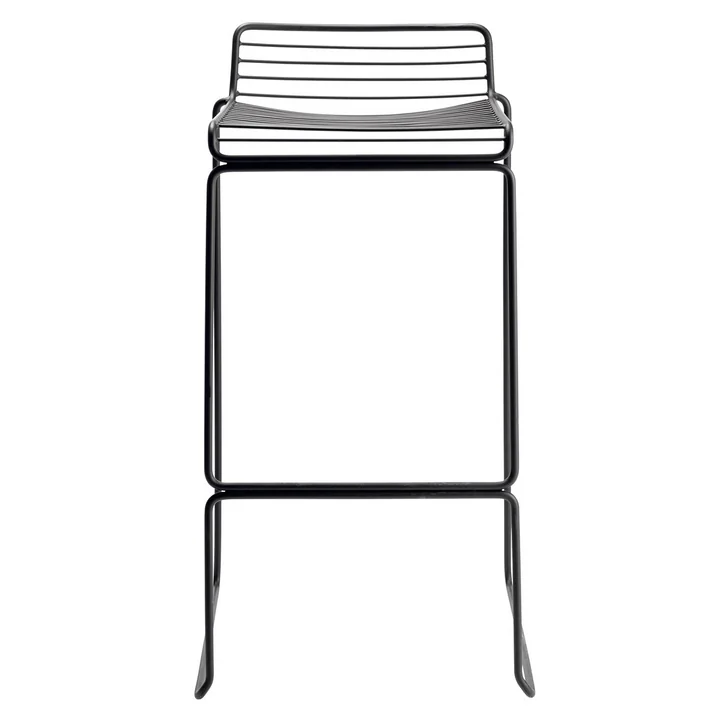Hee Bar stool high from HAY in black