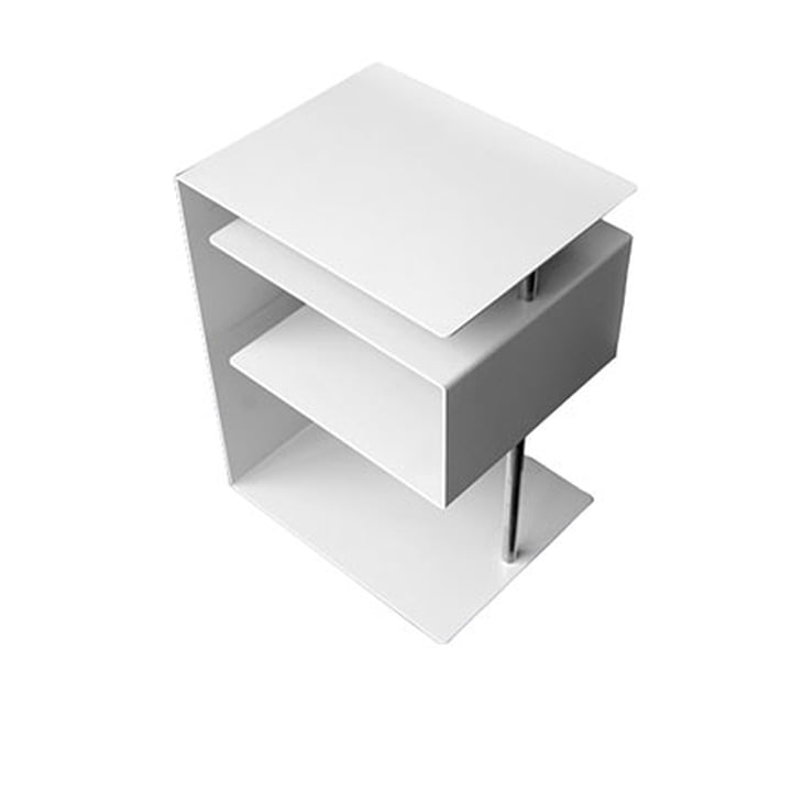 x-centric table, white