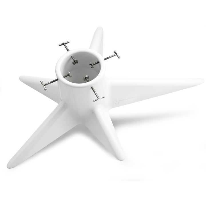 Christmas Tree Holder by Born in Sweden in white