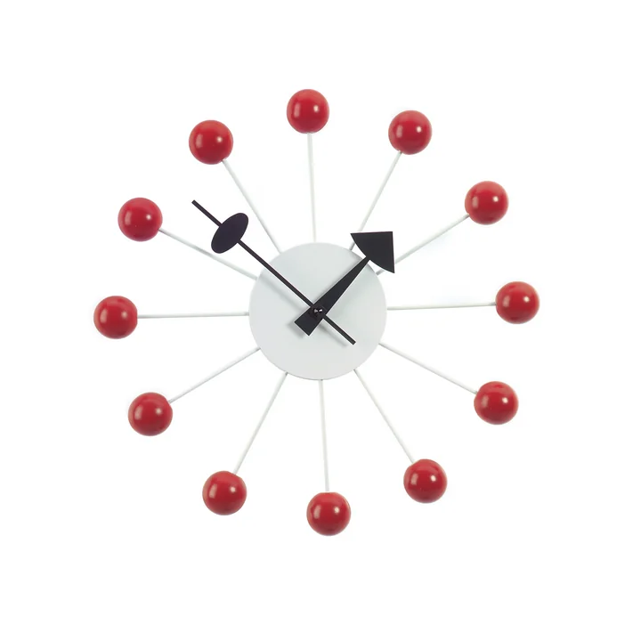 Ball Clock Rot by Vitra