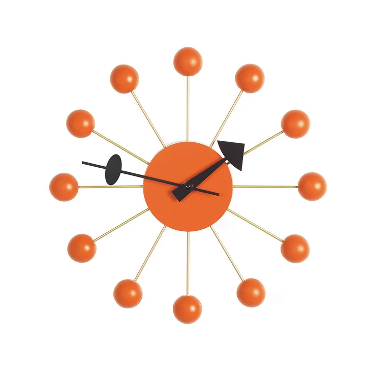 Nelson Ball Clock Orange