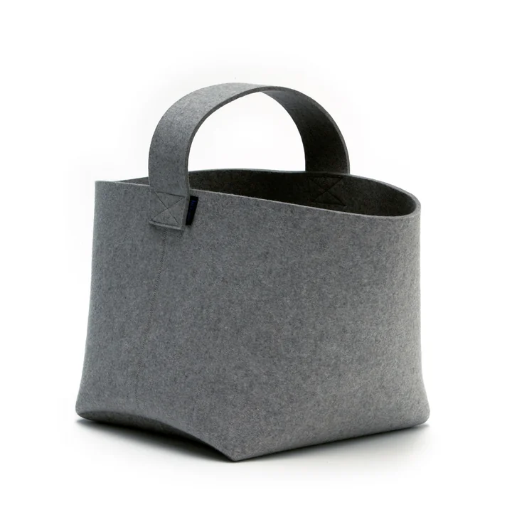 Hey Sign Fireplace Wood Basket with handle - anthracite