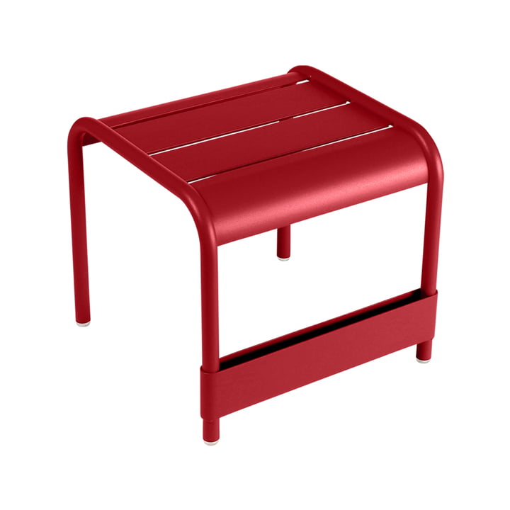 Luxembourg Low table / footstool from Fermob in poppy red