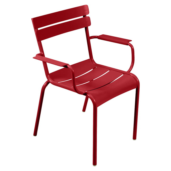 Luxembourg Armchair from Fermob in poppy red