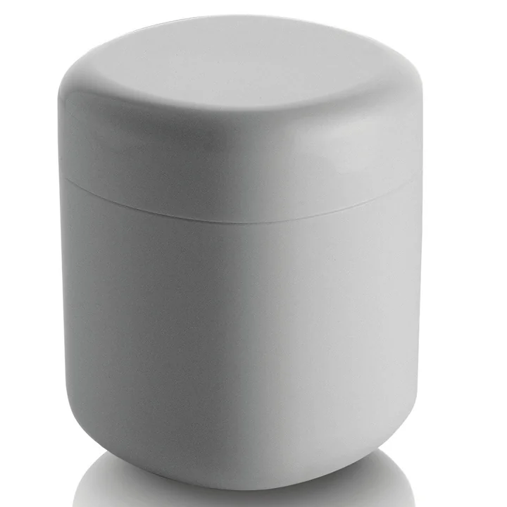 Birillo Cotton swab container PL09, white