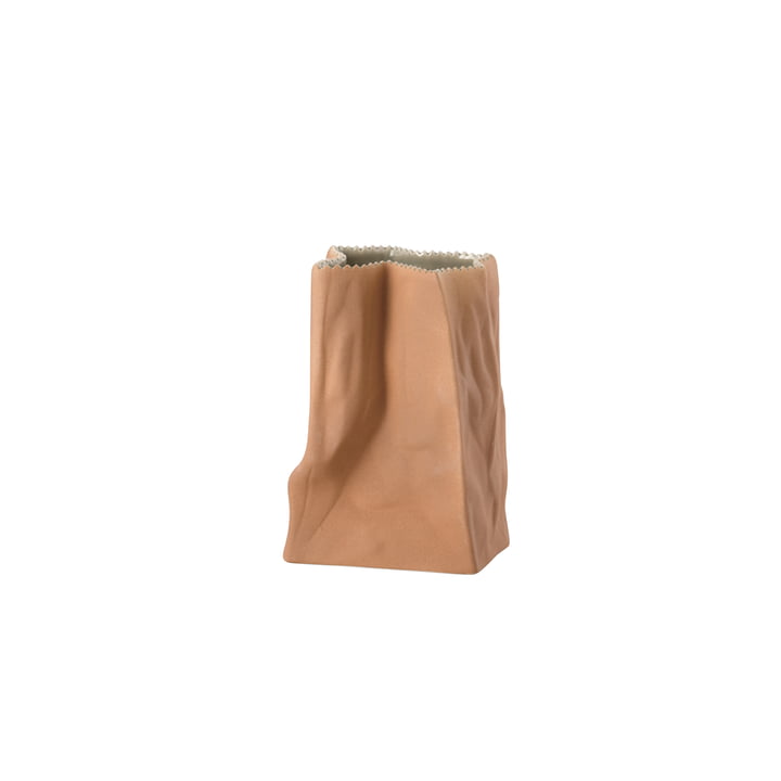 Rosenthal - paper bag vase, 14 cm, light brown