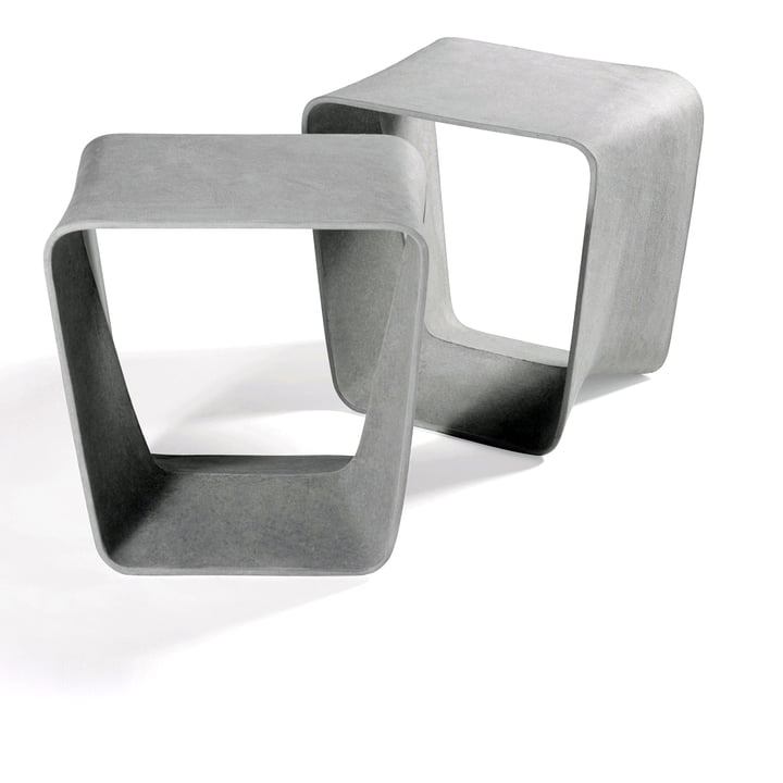 Eternit - Ecal stool, duo in grey