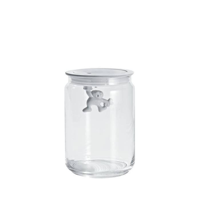 Gianni kitchen jar, 90 cl, white by A di Alessi