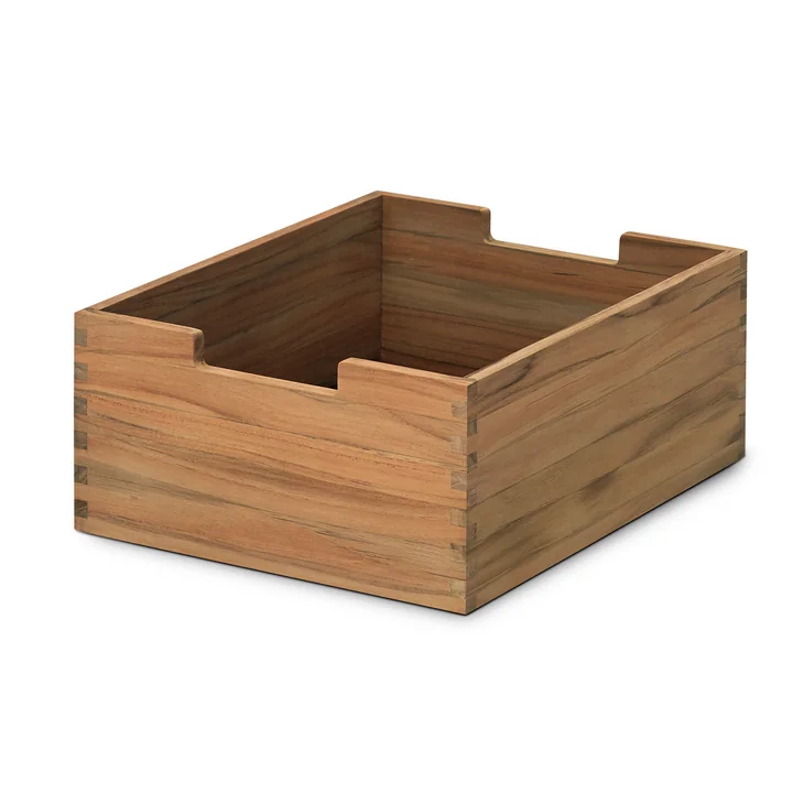 Cutter Box in small, teak