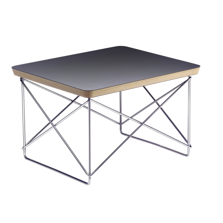 Eames Occasional Table LTR from Vitra in HPL black / chrome