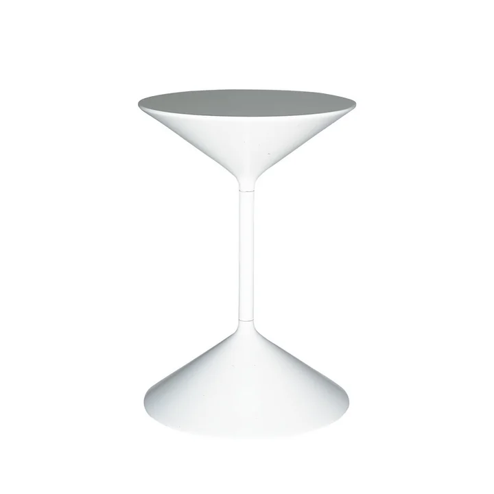 Tempo side table H 36 cm from Zanotta in white