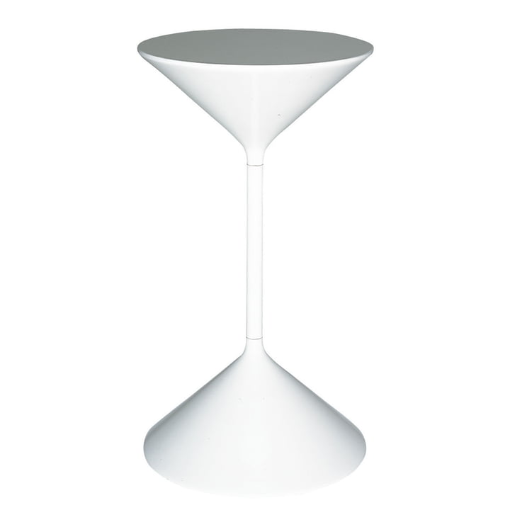 Tempo side table H 50 cm from Zanotta in white