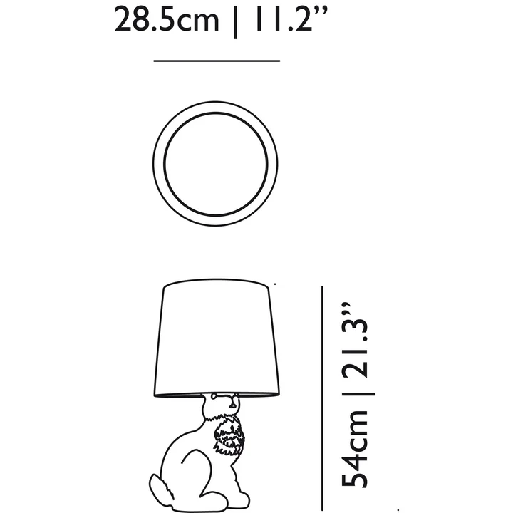 Moooi - Rabbit Lamp, Dimensions