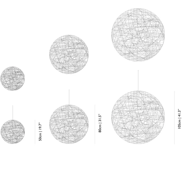Moooi Random Light - Dimensions