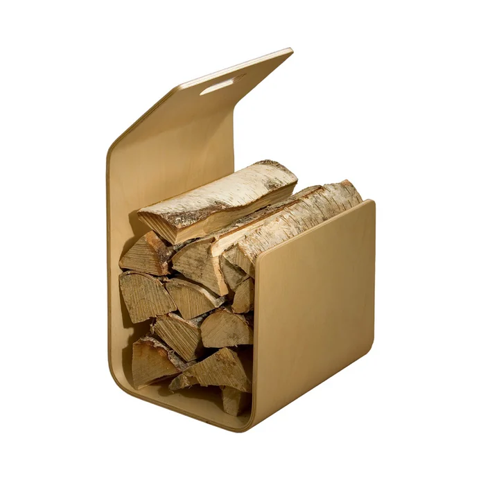 Artek Kanto Magazine and firewood rack, birch