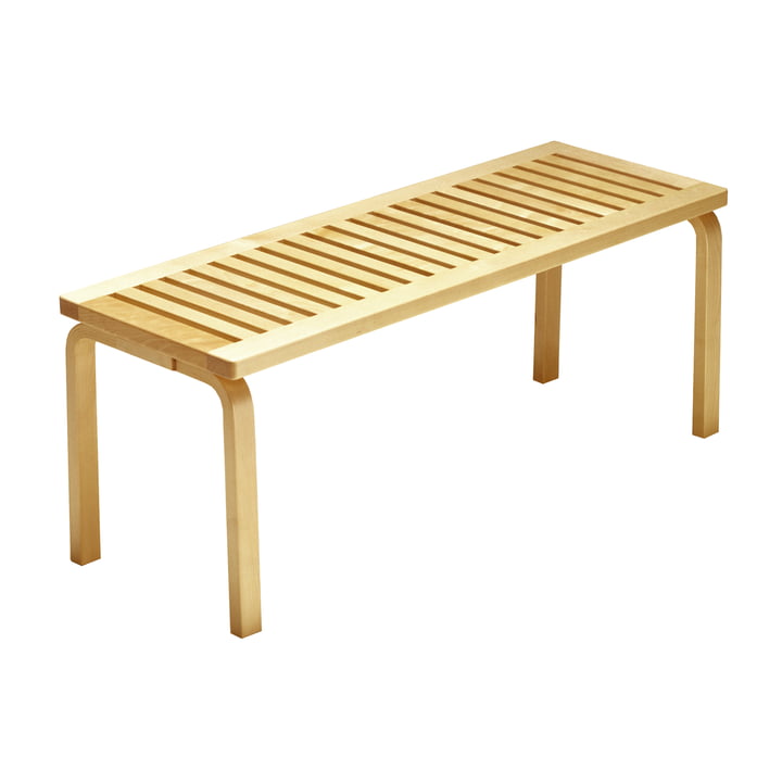 Bench 153A by Artek in birch clear lacquered