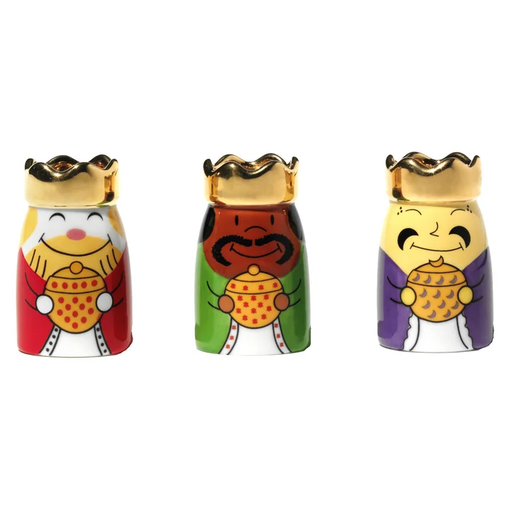 The Magi porcelain figurines from A di Alessi