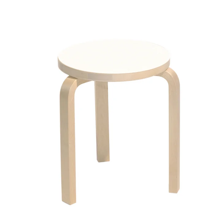 Artek Stool 60 , laminate white