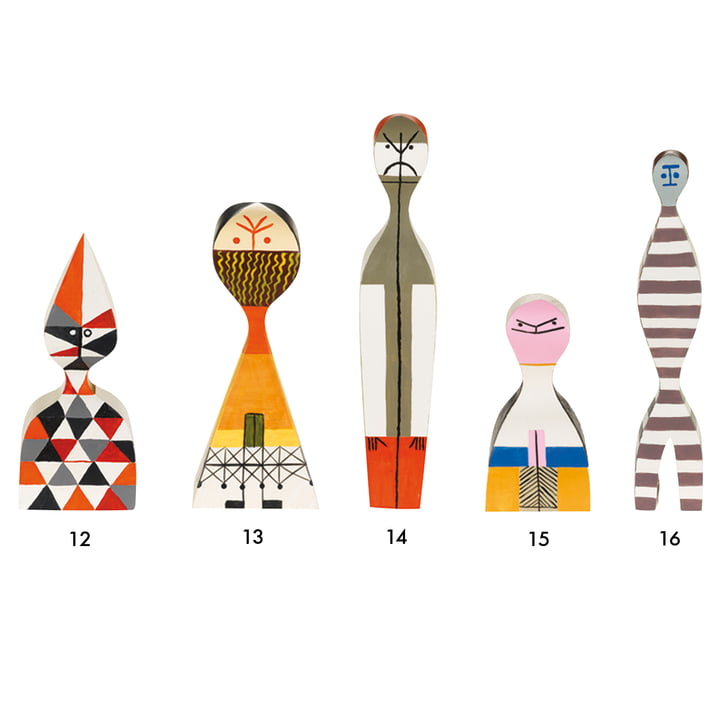 Wooden Dolls from Vitra , Group 12-16