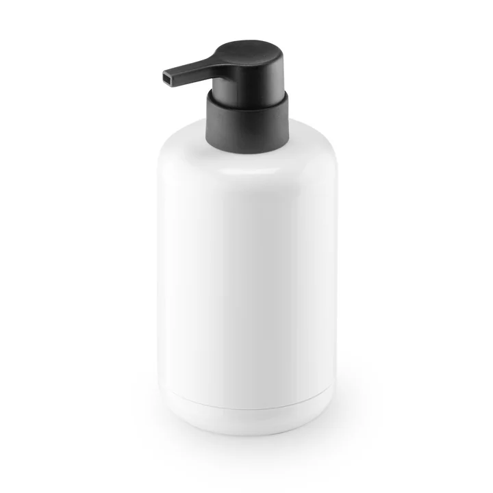 Lunar soap dispenser by Authentics in white / black