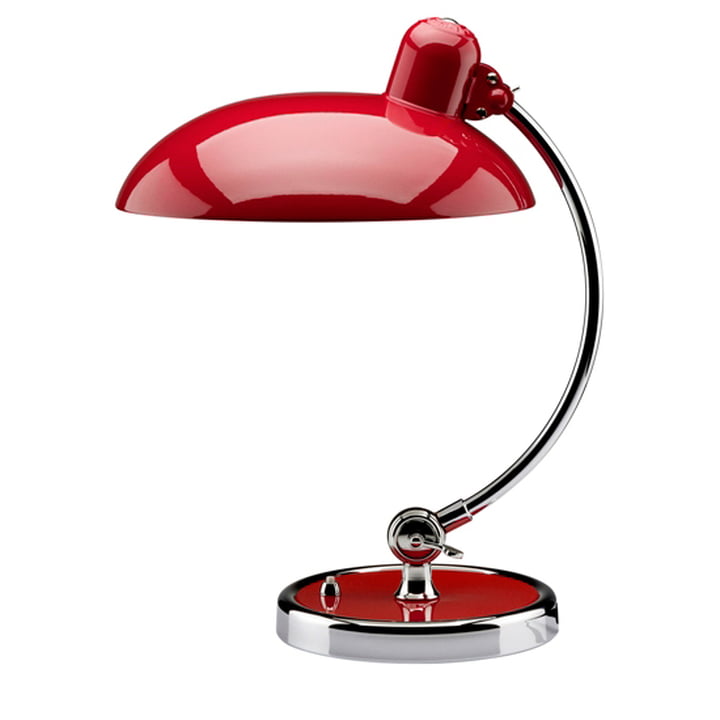 KAISER idell 6631 -T Luxus table lamp from Fritz Hansen in ruby red
