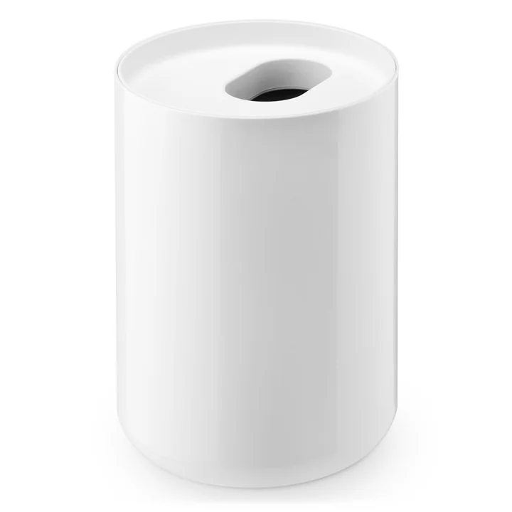 Lunar rubbish bin by Authentics in white