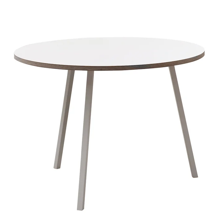 HAY - Loop Stand Round Table, white