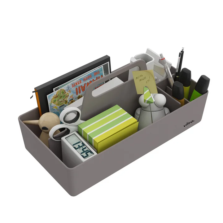 Vitra - Storage Toolbox mauve gray, filled