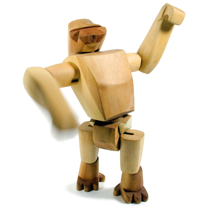 Hanno the gorilla - Wooden Creatures from Areaware made of beech wood