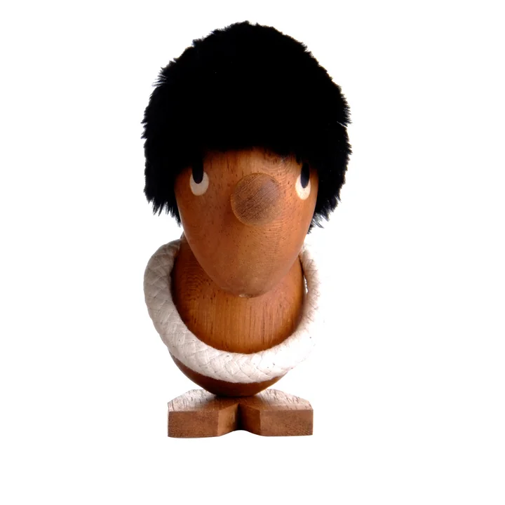 The Pessimist wooden figure by ArchitectMade made of teak