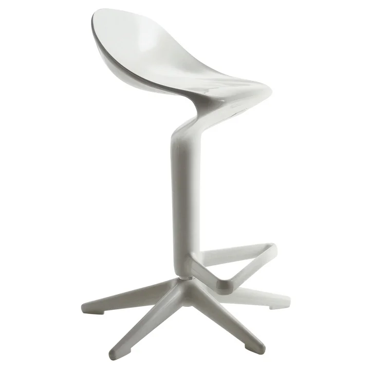 Spoon Bar stool in white from Kartell