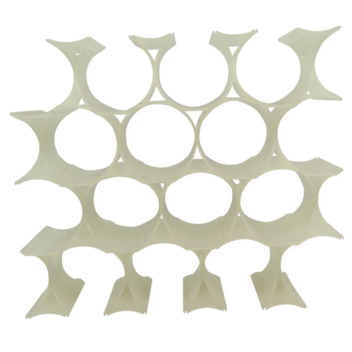 Infinity Wine Rack, white