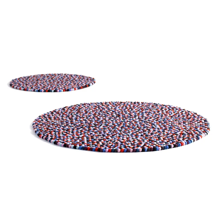 HAY Pinocchio carpet coral black